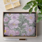 ピンクの牡丹の咲く模様 薄葉紙 (ギフト)