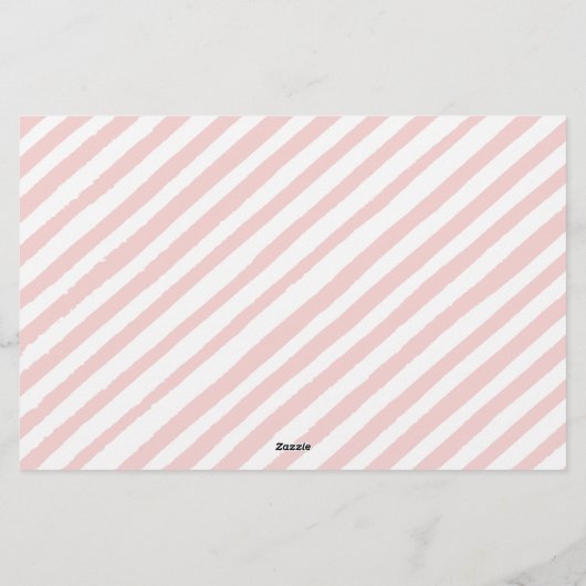 ピンクの牡丹の女の子の赤ちゃんシャワーアドバイスウィッシュカード 便箋 (裏面)