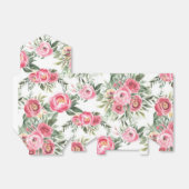 ピンクの牡丹の水彩花 フェイバーボックス (折り畳みなし)