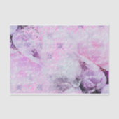 ピンクの牡丹の花と手書きの文字オーバーレイ 薄葉紙 (正面)