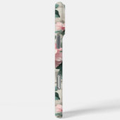 ピンクの牡丹の花のロマンチックな植物模様 Case-Mate iPhoneケース (裏面 / 右)