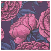 ピンクの牡丹の花束 ファブリック (見本)