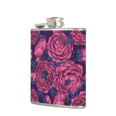 ピンクの牡丹の花束 フラスク (左)