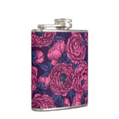 ピンクの牡丹の花束 フラスク (右)