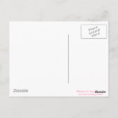 ピンクの牡丹の閉じ絵画込め ポストカード (裏面)