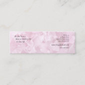 ピンクの牡丹ママのクローズアップ スキニー名刺 (正面)