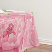 ピンクの牡丹水色 テーブルクロス (インサイチュ)