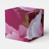 ピンクの牡丹結婚の花 フェイバーボックス (裏面サイド)