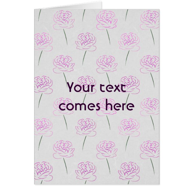 ピンクの牡丹 (正面)