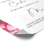 ピンクの牡丹 – コルクの数を推測 ポスター (角)