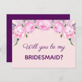 ピンクの牡丹 | 俺の花嫁のメイドか? インビテーションポストカード (正面/裏面)