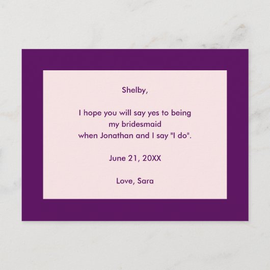 ピンクの牡丹 | 俺の花嫁のメイドか？ インビテーションポストカード (裏面)