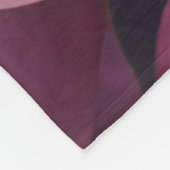 ピンクの牡丹：豪華なフローラアート。 フリースブランケット (角)