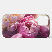 ピンクの牡丹:豪華なフローラアート。 Case-Mate iPhoneケース (裏面 (横))