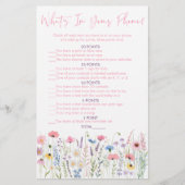 ピンクの牧草地のワイルドフラワーあなたの携帯ゲームの何が (正面)