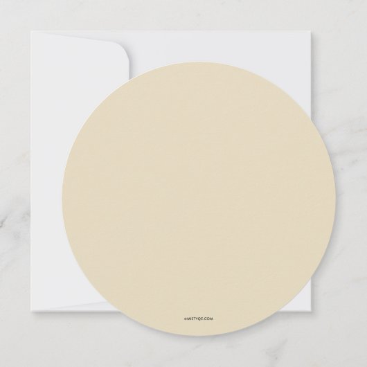 ピンクの牧草地の最初のお米の儀式 招待状 (裏面)