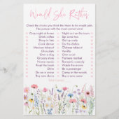 ピンクの牧草地の野の花は、むしろゲームだろう (正面)