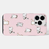 ピンクの猫のスマホケース iPhoneケース (裏面横)