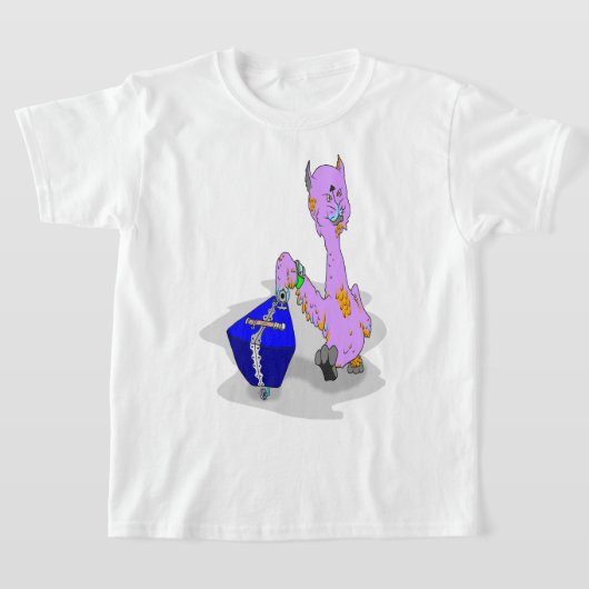 ピンクの猫トリッピング Tシャツ (レイダウン)