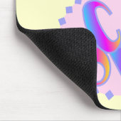 ピンクの猫好きのTシャツおよびギフト マウスパッド (コーナー)