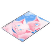 ピンクの猫 ノートブック (左側)