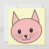 ピンクの猫 招待状 (裏面)