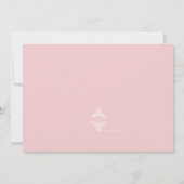 ピンクの献身的な宗教的な写真招待状 招待状 (裏面)