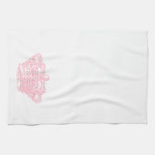 ピンクの王冠 キッチンタオル (横)