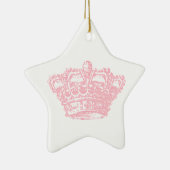 ピンクの王冠 セラミックオーナメント (右)
