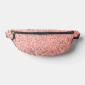 ピンクの珊瑚礁の光パステルの輝きらきら光るき ファニーパック (レイダウン)