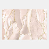 ピンクの瑪瑙の包装紙シート ラッピングペーパーシート (正面3)