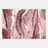 ピンクの瑪瑙の包装紙シート ラッピングペーパーシート (正面)