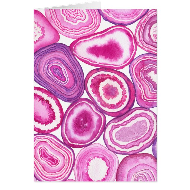 ピンクの瑪瑙の水色 (正面)