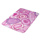 ピンクの瑪瑙の水色 バスマット (アングル)