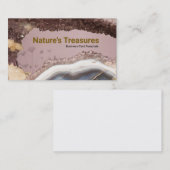 ピンクの瑪瑙の石のGeodeのアメジストの水晶 名刺 (正面/裏面)