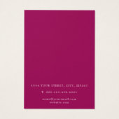 ピンクの瑪瑙イヤリングディスプレイカード (裏面)