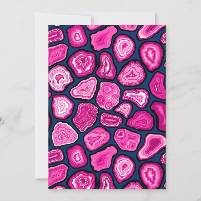 ピンクの瑪瑙スライス (正面)