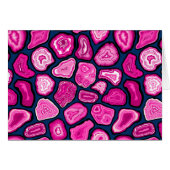 ピンクの瑪瑙スライス (正面横)