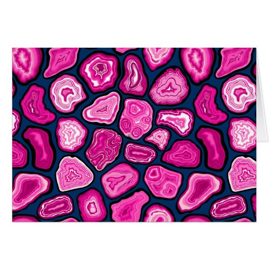 ピンクの瑪瑙スライス (正面横)