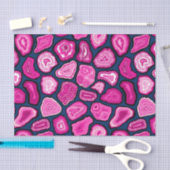 ピンクの瑪瑙スライス 薄葉紙 (クラフト)