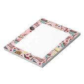 ピンクの甘いお菓子 ノートパッド (回転)