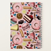 ピンクの甘いお菓子 ノートブック (裏面)