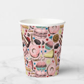 ピンクの甘いお菓子 紙コップ (右)