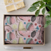 ピンクの甘いお菓子 薄葉紙 (ギフト)