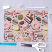 ピンクの甘いお菓子 薄葉紙 (クラフト)