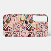 ピンクの甘いお菓子 SAMSUNG GALAXYケース (裏面横)