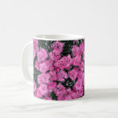 ピンクの甘いウイリアムの花 コーヒーマグカップ (正面左)