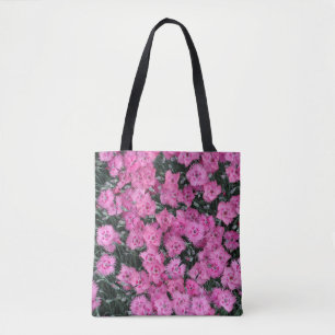ピンクの甘いウイリアムの花 トートバッグ