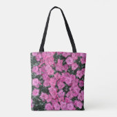 ピンクの甘いウイリアムの花 トートバッグ (裏面)