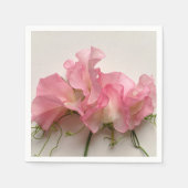 ピンクの甘いエンドウ スタンダードカクテルナプキン (正面)